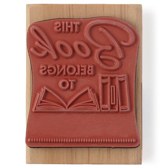 6 Pack: This Book Belongs To Wood Stamp by Recollections®